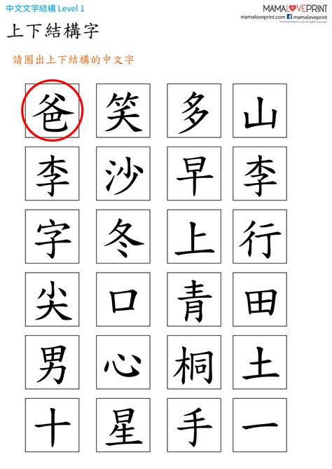 上下結構字查詢|漢字結構 (一) . 上下結構字＋左右結構字